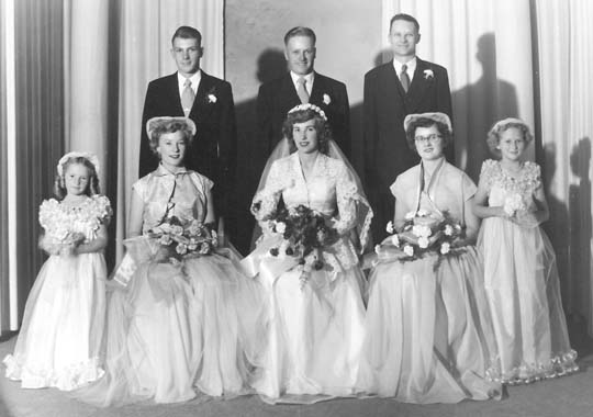 Vern Dragland / Margaret Hansen wedding - 1952